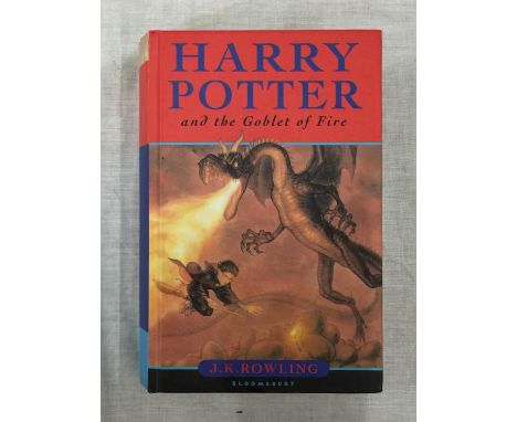 A FIRST EDITION HARDBACK HARRY POTTER AND THE GOBLET OF FIRE BY J.K. ROWLING PUBLISHED 2000 