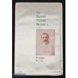 "Lily Langtry" The Absent Minded Beggar Boer War Souvenir Charity Item on Silk 1899 - Entitled "