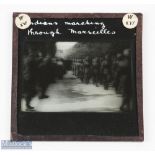 India & Punjab - British Indian Army Sikhs in WWI vintage glass slide negative antique showing