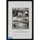 WWII Guernsey 1943 - printed Memento (souvenir) of "Funeral Ceremony of Nineteen Naval Ratings