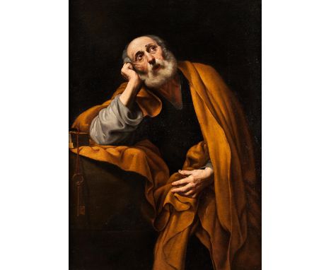 Jusepe de Ribera, genannt „lo Spagnoletto“,1588/91 Xàtiva/ Valencia – 1652 Neapel San Pietro in lacrimeÖl auf Leinwand.138 x 