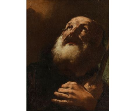 Giovanni Battista Piazzetta, 1682 Venedig – 1754 ebenda, zug.BILDNIS DES HEILIGEN FRANZISKUS VON PAOLA Öl auf Leinwand. 44,5 