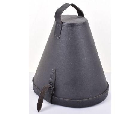 WW1 German Officers Pickelhaube Storage Case, being a modern copy, complete with strap fitting. Ideal to store an officers he