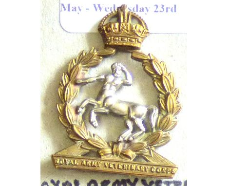British Corps -Royal Army Veterinary Corps - Bi-Metal KC                                        
