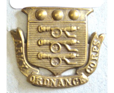 British Corps -Royal Army Ordnance Corps - Brass (Pre 1919) smaller                        