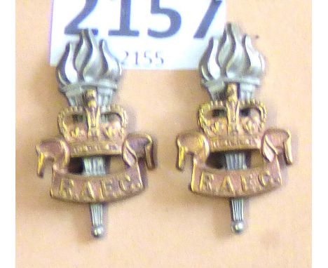 Corps Collar Badge Pair-Royal Army Education Corps-QC, Bi-Metal-Pair