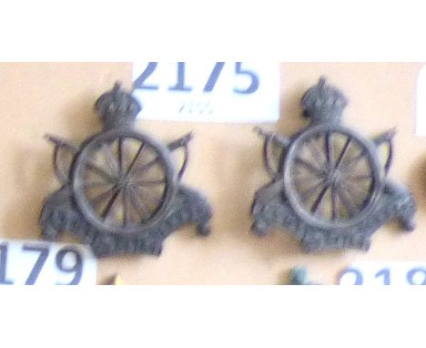 2175-Army Cyclist Corps-KC-Officers Service Dress-Bronze Pair                                             