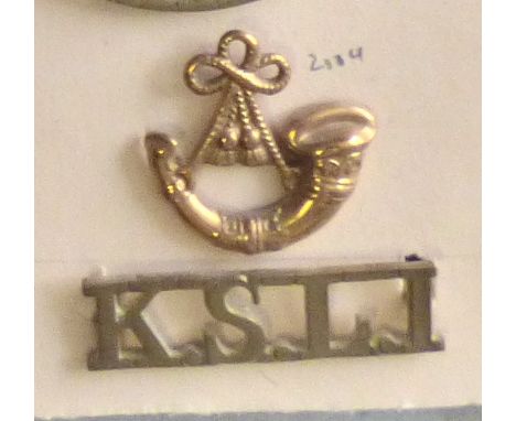 British Shoulder Titles-The King's Own Shropshire Light Infantry - Bugle/KSL1(W1269)