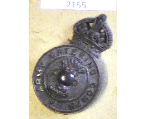 British Corps -Army Catering Corps - KC Plastic (War Economy)                        