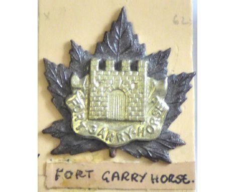 Canada - Fort Garry Horse Canada - Fort Garry Horse - w/m on bronze-Gaunt - w/m on bronze-Gaunt