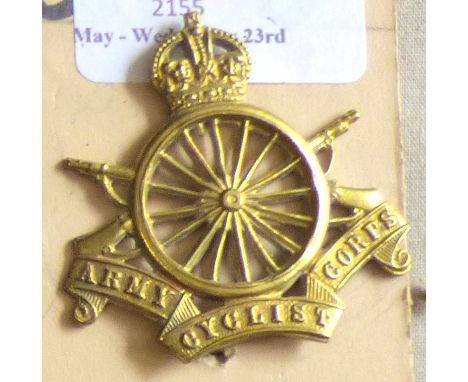 Army Cyclist Corps -KC Brass (1914-1920)                                                                