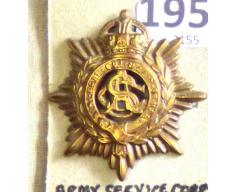 British Corps -Army Service Corps -KC (1901-1919) Brass                         
