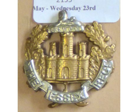 The Essex Regiment - Bi-Metal Brass + w/m