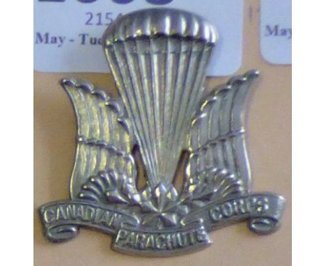 Canada - Canadian Pharchute Corps Cap badge - w/m