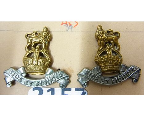 Corps Collar Badge Pair-Royal Army Pay Corps-KC, Bi-Metal(Pre 1929)
