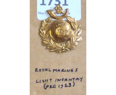 British Regiment - Light Infantry - Royal Marines Light Infantry - Brass (pre 1923)