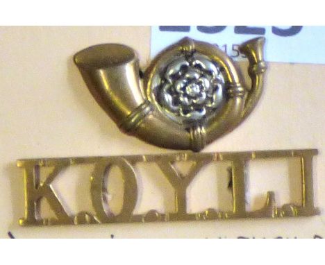 Kings Own Yorkshire Light Infantry - Bugle/K.O.Y.L.I. - Brass                                         