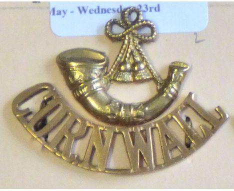 Duke of Cornwall's Light Infantry - Bugle/Cornwall - Brass                                       