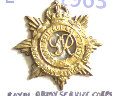 British Corps -Royal Army Service Corps - Brass(KGV1)                                   