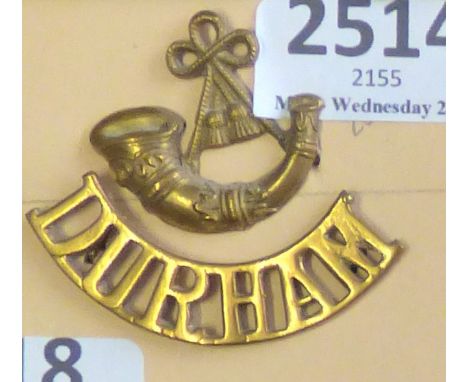 British Shoulder Titles-The Durham Light Infantry - Bugle/Durham (W1347)