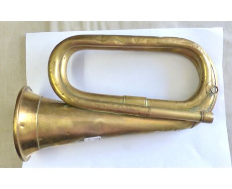 British Military Bugle, dated 1969 marked 'B.B.I.M. Ltd Makers Manchester England. Missing its mouth piece
