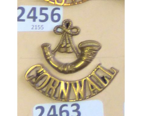 British Shoulder Titles-The Duke of Cornwall's Light Infantry - Bugle/Cornwall(W1051)