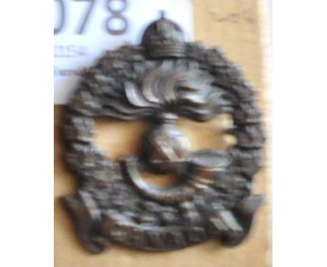 Canada - 11th Infantry Battalion Officers Cap Badge- Bronze KC