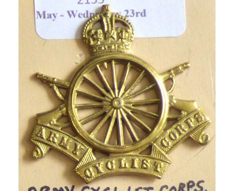Army Cyclist Corps - KC Brass(1914-1920)                                                                