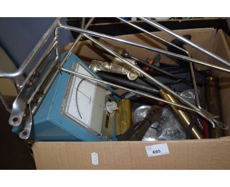Differential thermometer, assorted hand tools etc