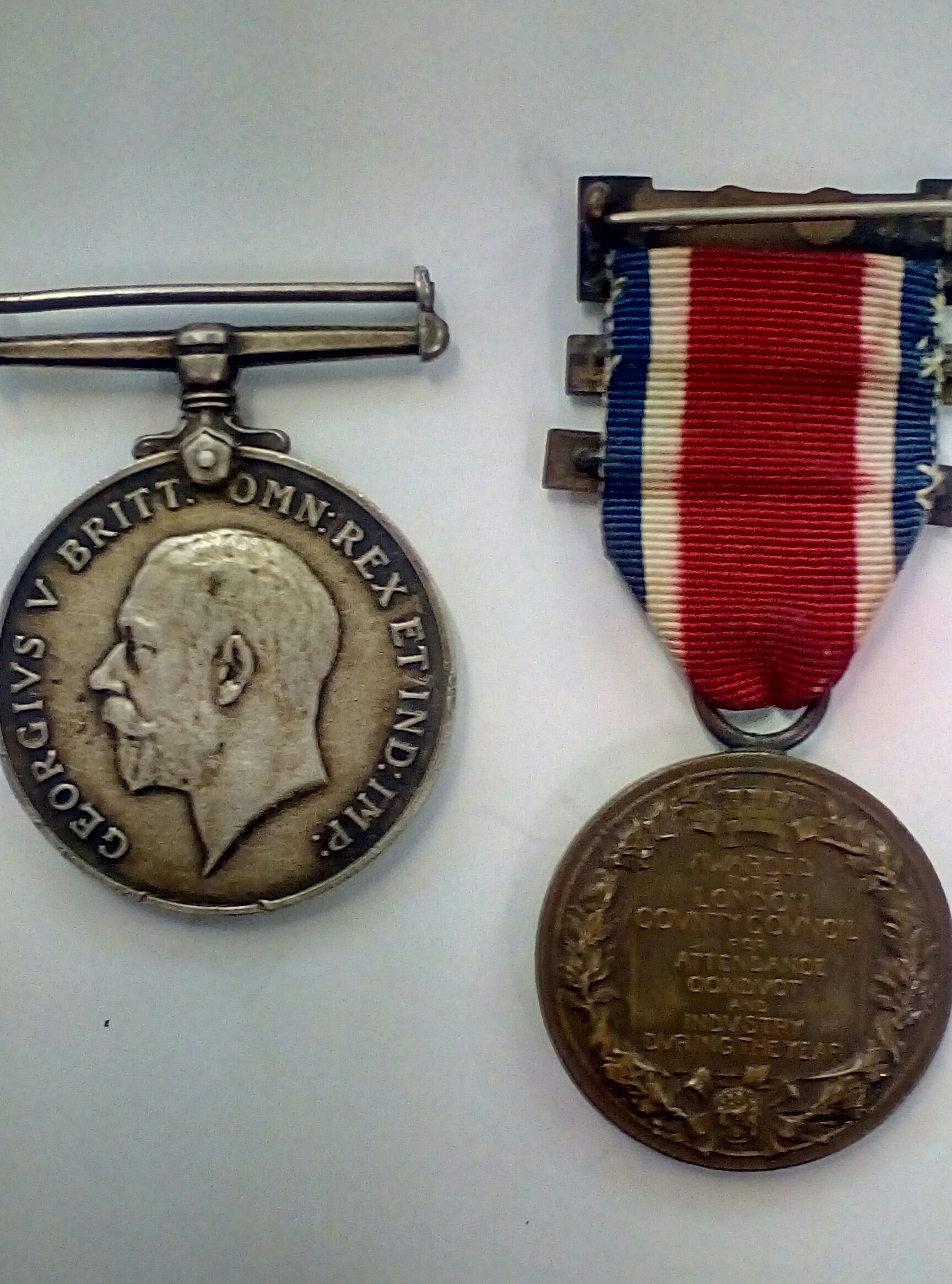 The King's medal 1913-1914 for attendance conduct and industry driving ...