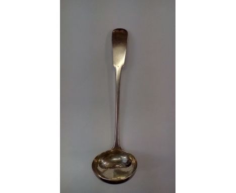 George III small silver fiddle pattern ladle, Edinburgh, 1818, Charles Dalgleish, weight 28 grams 