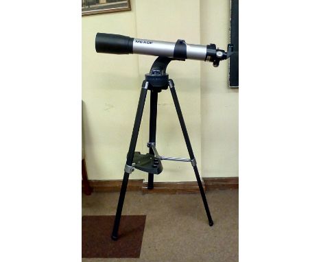 Meade telescope and tripod, height 127cm 