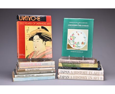 THIRTEEN REFERENCE BOOKS ON ORIENTAL ART, MOSTLY CHINESE AND JAPANESE TO INCLUDE: 'The Great Japan Exhibition: Art of the Edo