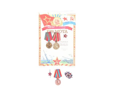 An original WWII Second World War Soviet Russian Union Order of the Patriotic War (2nd Class) medal awarded to one 8478 Olga 