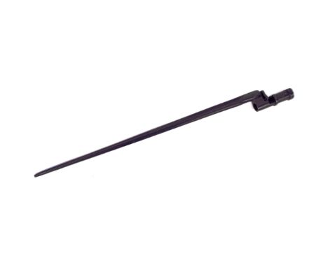 A WWII Second World War Russian Mosin Nagant M1891/30 rifle bayonet. Tubular socket with lock ring and tapering cruciform sec