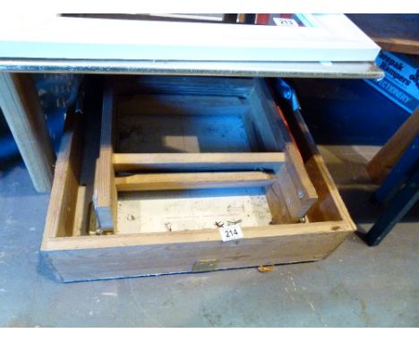 Folding wooden loft access ladder