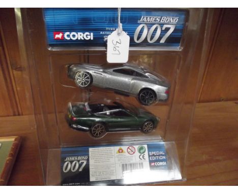 Two Corgi James Bond model cars