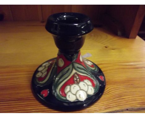 Moorcroft candlestick in the Golden Bough pattern