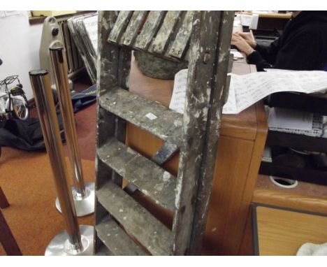 Pair of wooden step ladders
