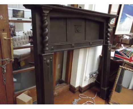 Large barley twist fire surround