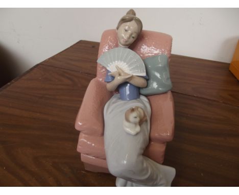 Nao figure, girl in armchair 