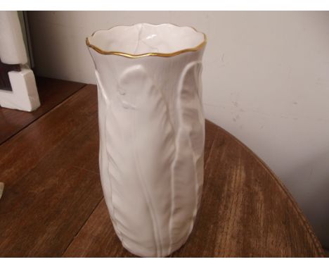 Royal Worcester vase in the Fearn Leaf pattern