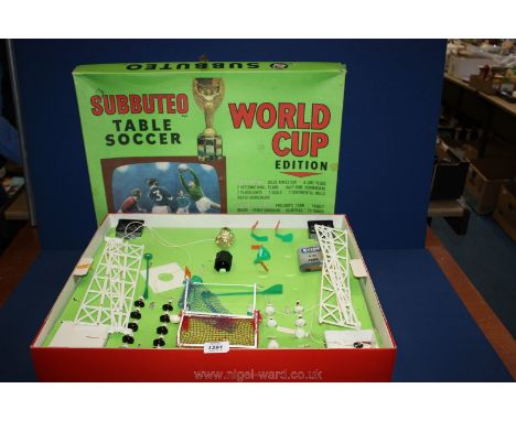 A Subbuteo 'World Cup Edition' 1974 table football game, a/f