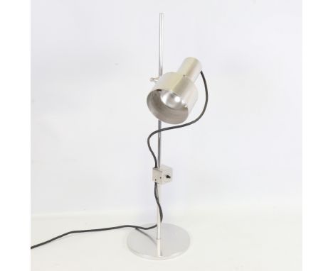 PETER NELSON for Architectural Lighting Ltd, British, a 1960?s designed aluminium desk lamp, height 60cmGood condition, signs