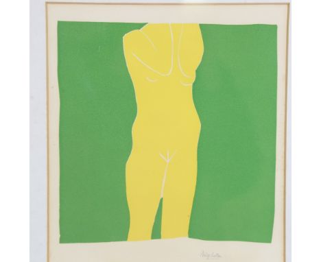 Philip Sutton (1928-),  nude life study, lithograph artist proof, signed in pencil, framed, 21cm x 27cmSome discolouration of