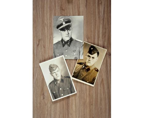 Schutzstaffel-SS - Waffen SS : Urkundengruppe des SS - Untersturmführers Erich Hummel, SS - Flak Abt. Ost, Freiwilligen - Leg