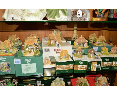 SIXTEEN BOXED LILLIPUT LANE SCULPTURES (from Special Edition/Special Events/Much Valued Customer events etc), to include 'Lea