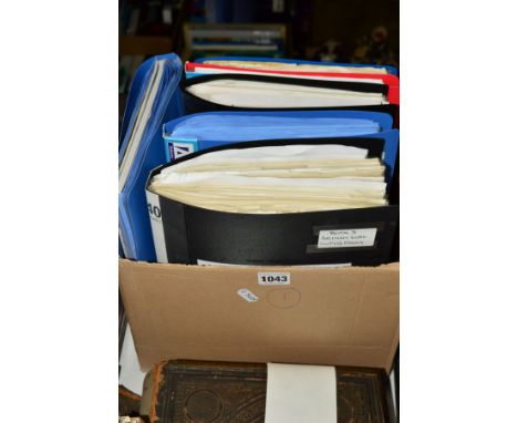FIVE FOLDERS OF EUROPEAN CUP(S) PROGRAMMES AND A FOLDER OF PROGRAMMES AND MATCH TICKETS