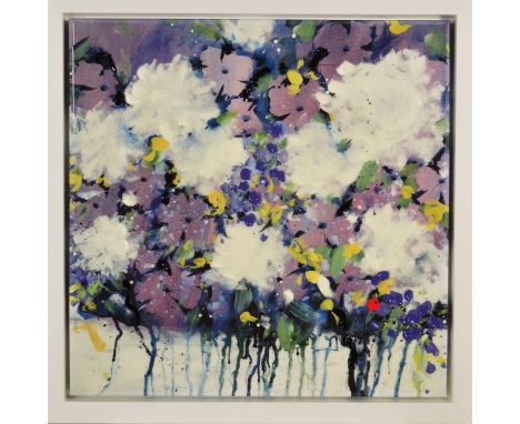 DANIELLE O'CONNOR AKIYAMA (CANADIAN CONTEMPORARY) 'POSTERITY III' a limited edition print of Japanese blossoms 2/195, signed 