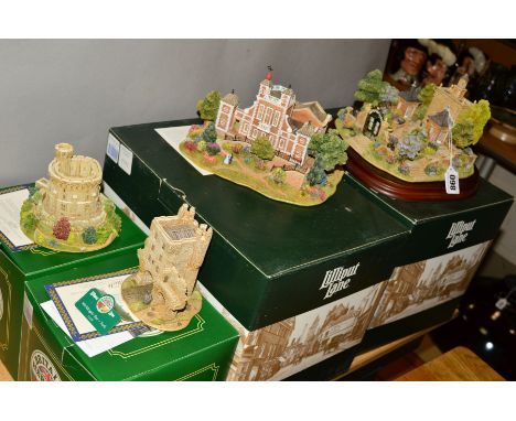 FOUR BOXED LILLIPUT LANE SCULPTURES FROM CELEBRATING THE MILLENNIUM AND BRITAINS HERITAGE COLLECTIONS, to include 'The Millen